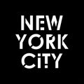 New York City typography modern text. NYC T-Shirt graphic, fashion, poster, jersey, emblem, badge design. Vector illustration